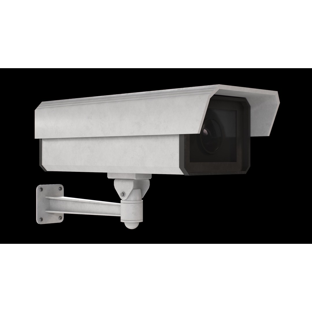 CCTV Camera 3D Model – Low Poly Game Asset, PBR Textures, FBX - View 17