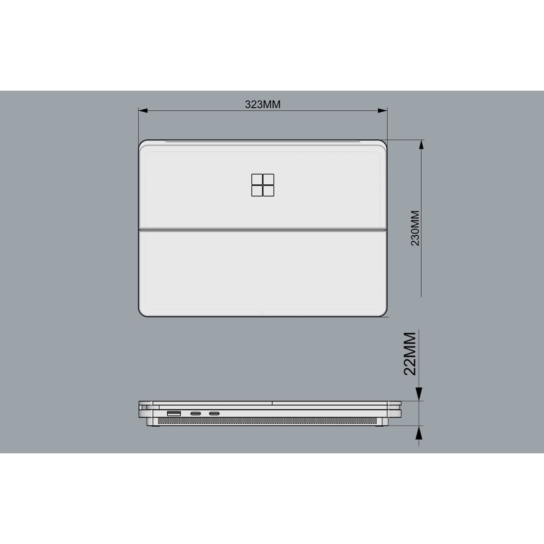 Microsoft Surface Laptop Studio 2 3D Model – Realistic Design, FBX & OBJ Formats - View 11