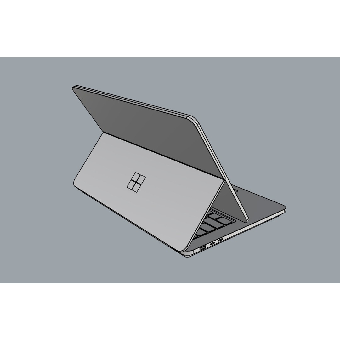 Microsoft Surface Laptop Studio 2 3D Model – Realistic Design, FBX & OBJ Formats - View 18
