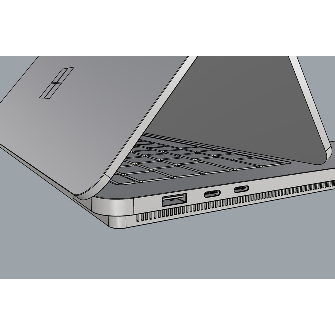 Microsoft Surface Laptop Studio 2 3D Model – Realistic Design, FBX & OBJ Formats - View 20