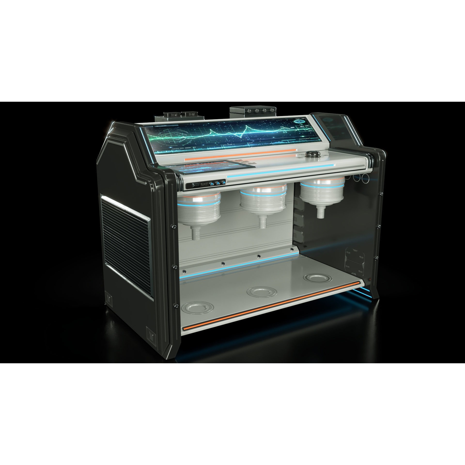 Sci-Fi Medical Equipment - Game-Ready 3D Model - View 12