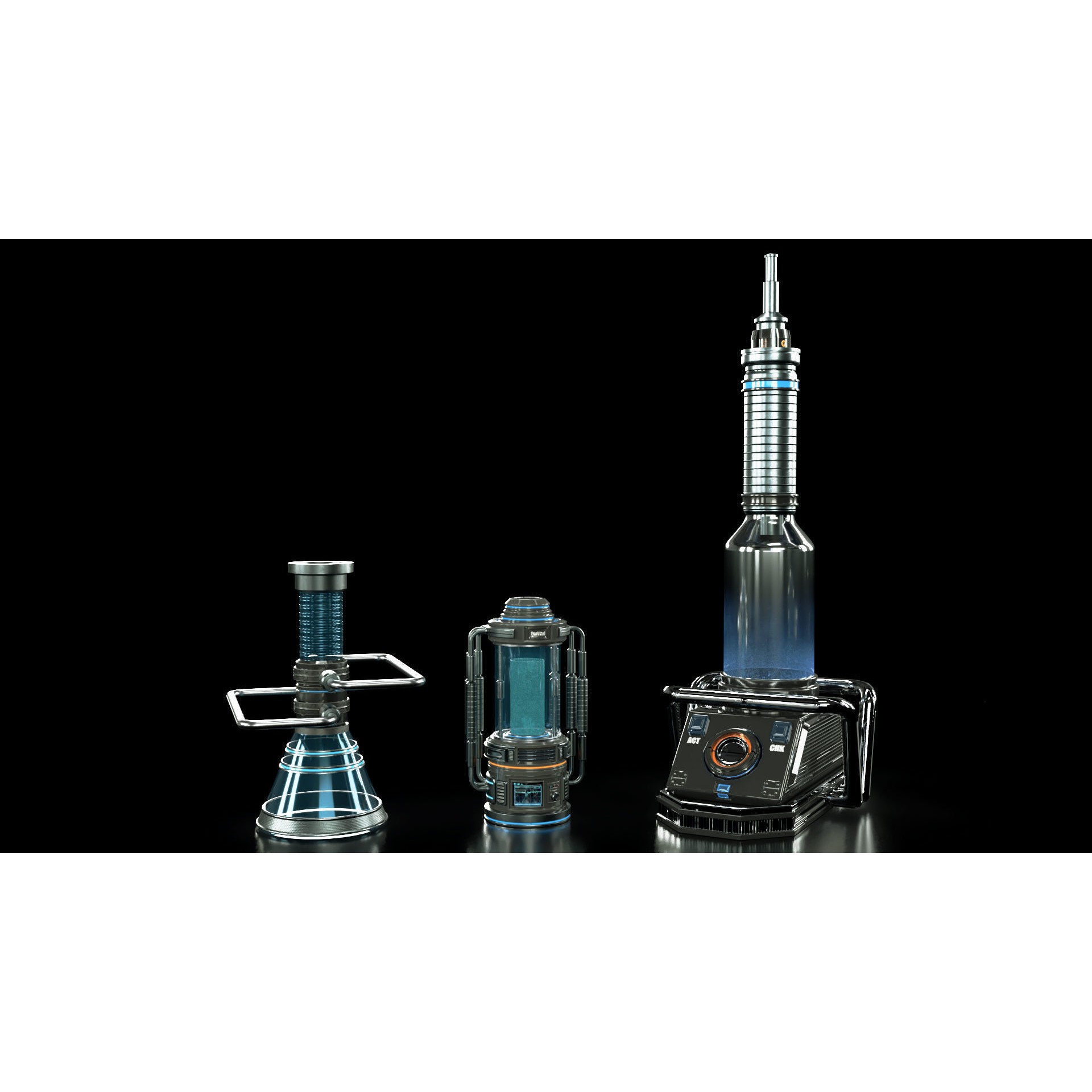 Sci-Fi Medical Equipment - Game-Ready 3D Model - View 13