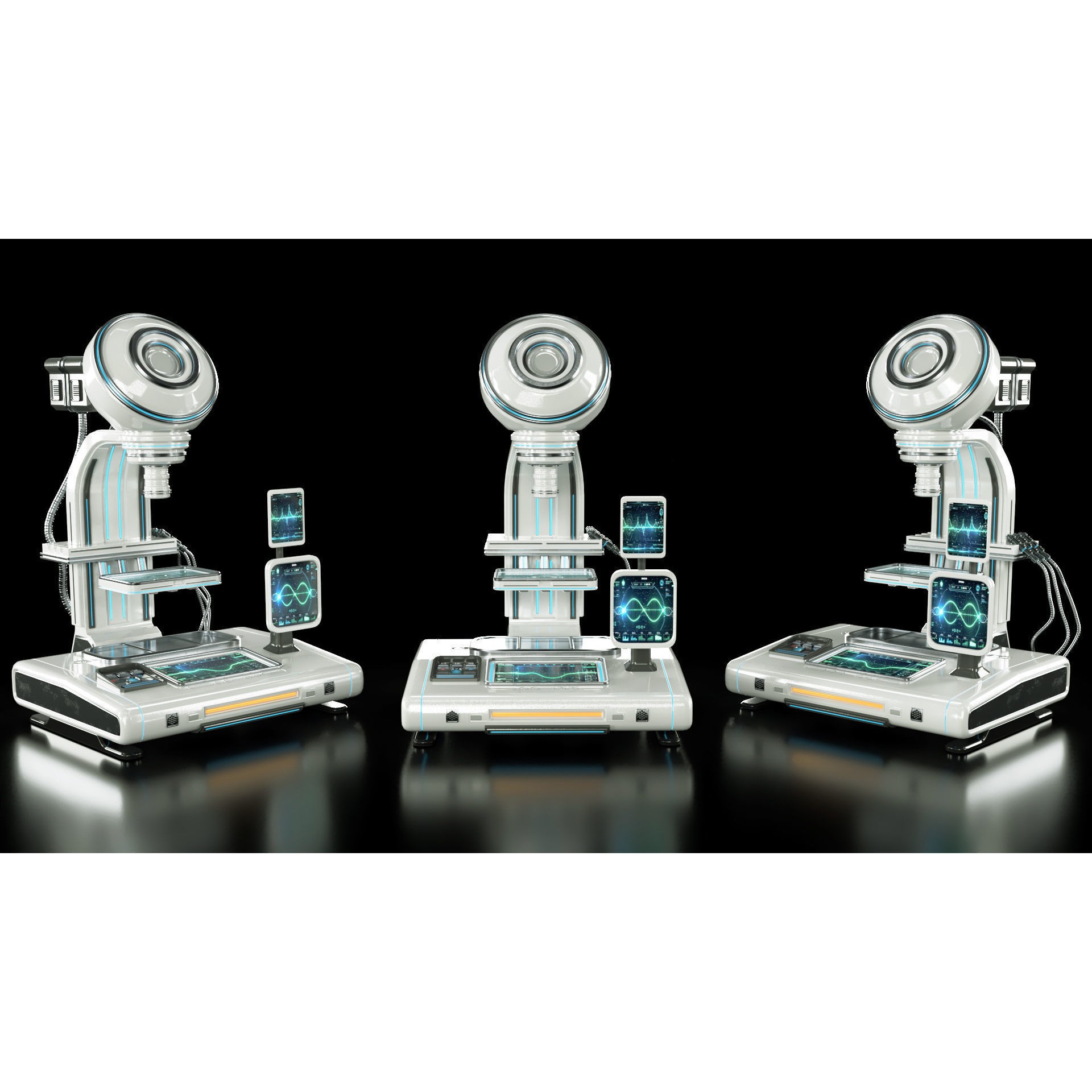 Sci-Fi Medical Equipment - Game-Ready 3D Model - View 5