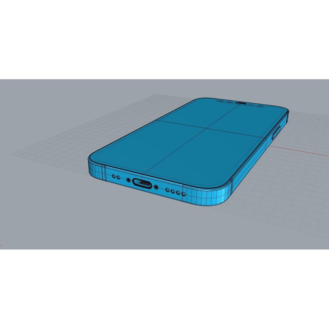 Apple iPhone 12 Mini 3D Model – High-Quality Mobile Asset, Rhino 4.0 - View 18