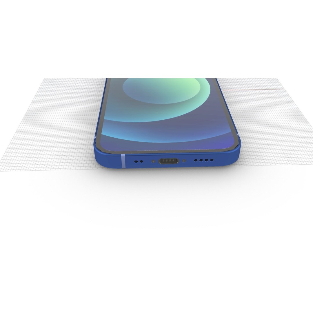 Apple iPhone 12 Mini 3D Model – High-Quality Mobile Asset, Rhino 4.0 - View 26