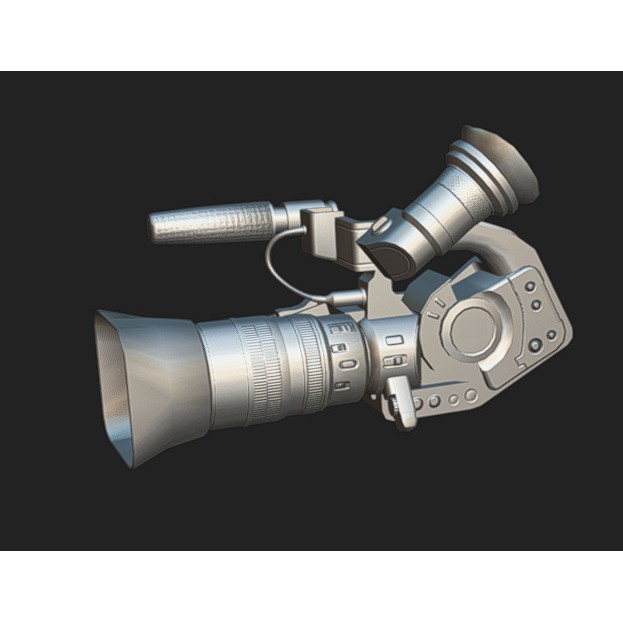 Camcorder 3D Model – Low-Poly Game Asset with PBR Textures, FBX, OBJ, Blender - View 11