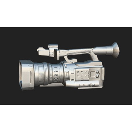 Camcorder 3D Model – Low-Poly Game Asset with PBR Textures, FBX, OBJ, Blender - View 12