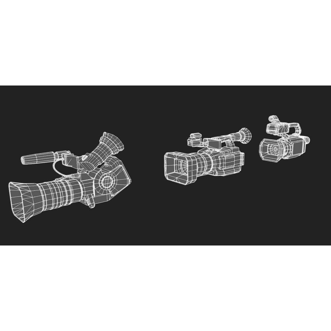 Camcorder 3D Model – Low-Poly Game Asset with PBR Textures, FBX, OBJ, Blender - View 16