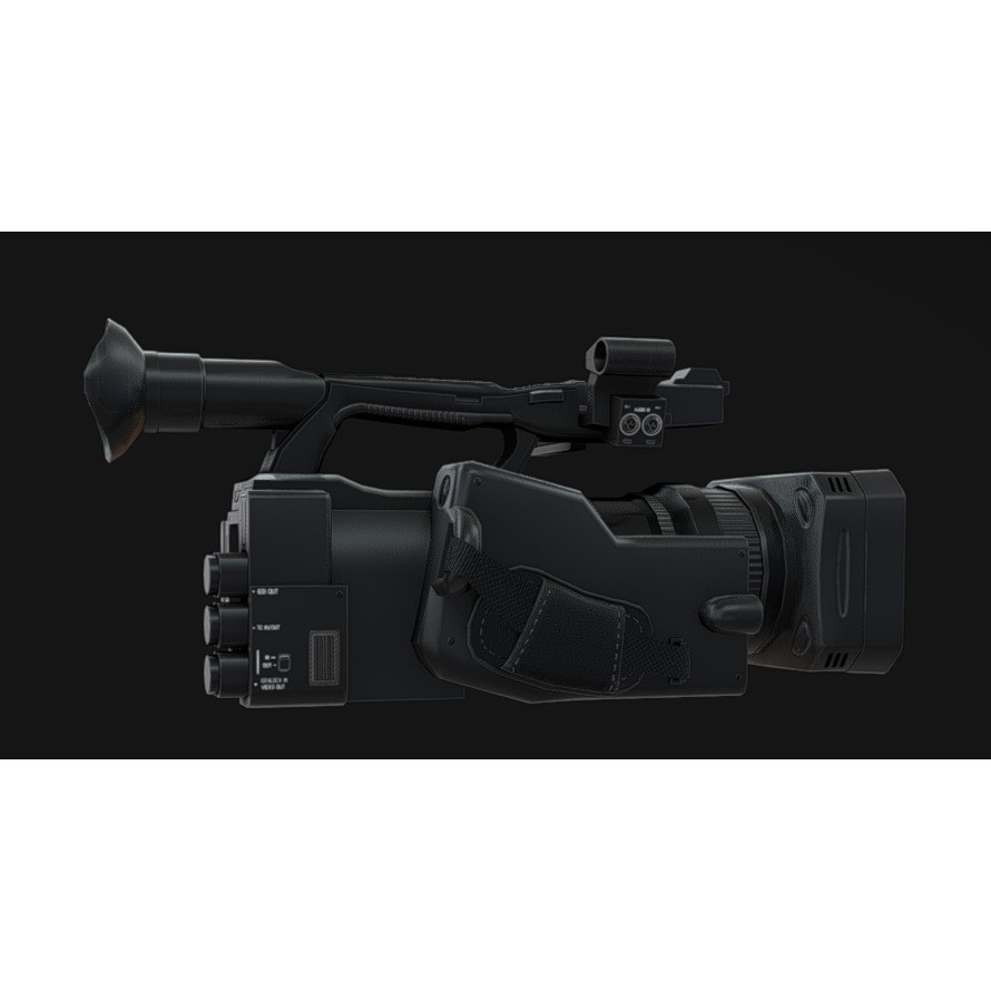 Camcorder 3D Model – Low-Poly Game Asset with PBR Textures, FBX, OBJ, Blender - View 9
