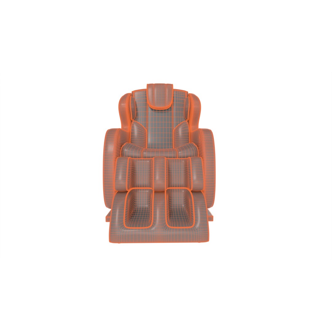 Electric Massage Chair 3D Model – Contemporary Design, PBR Textures, FBX - View 10
