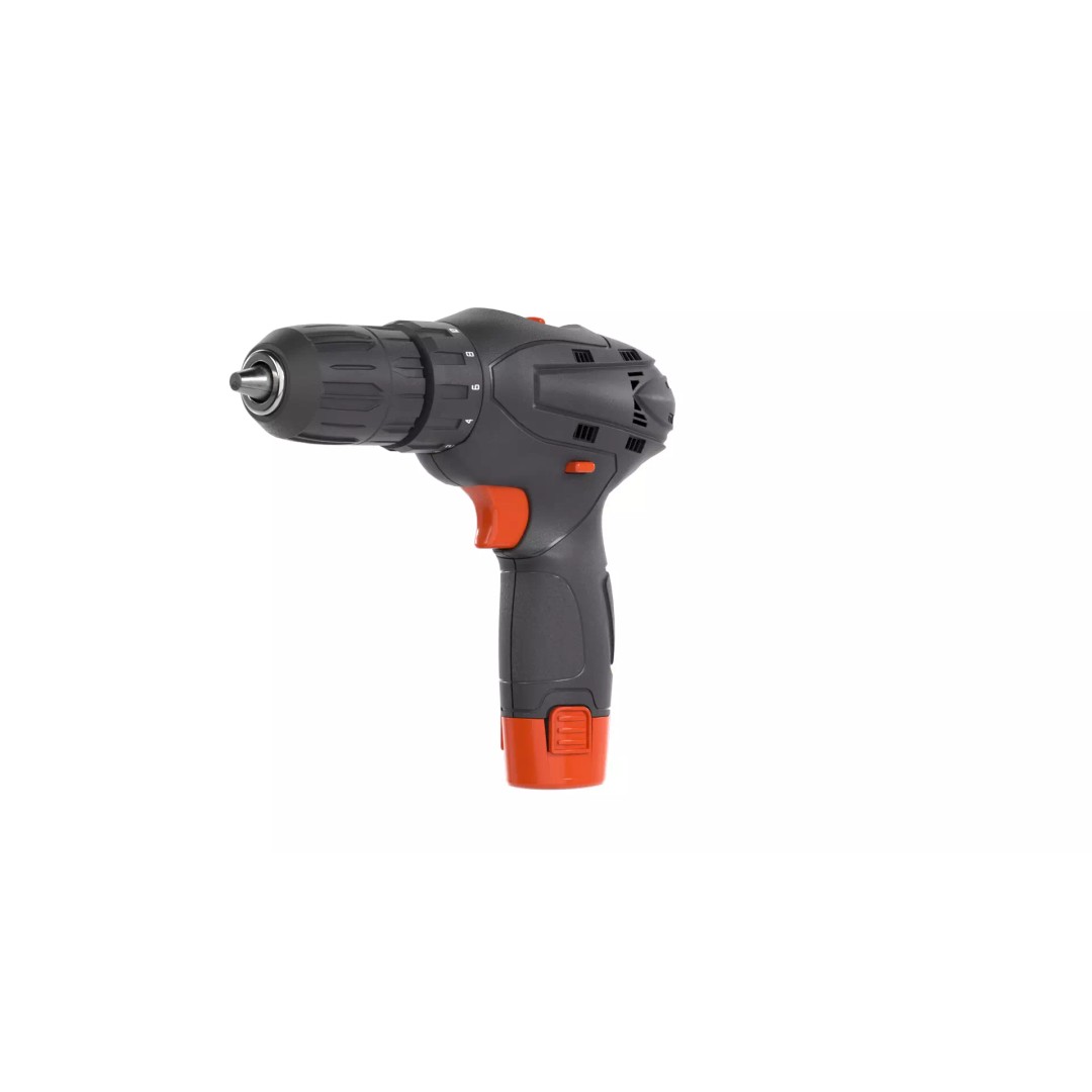 12V Electric Drill 3D Model – PBR Textured Game Asset, FBX - View 10