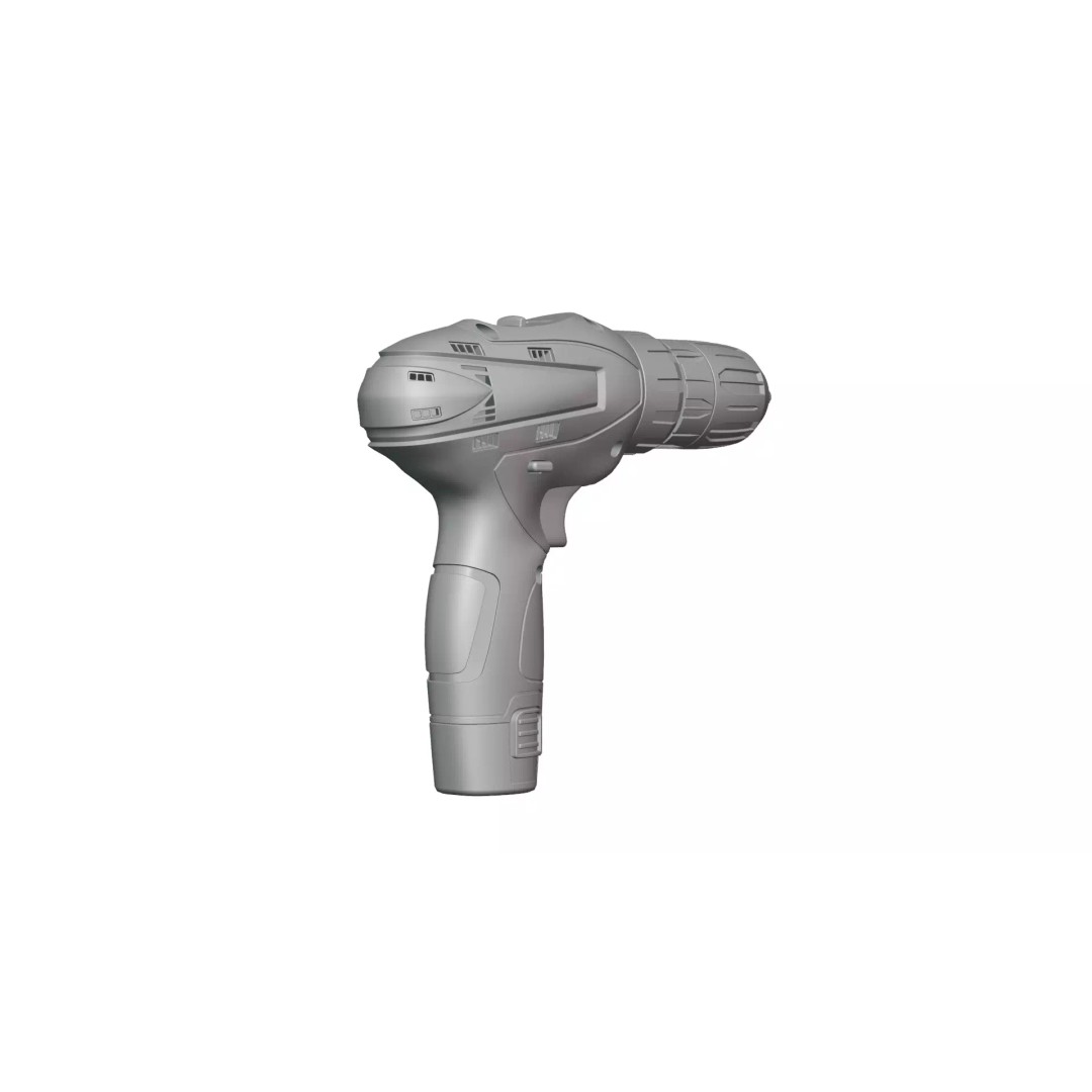 12V Electric Drill 3D Model – PBR Textured Game Asset, FBX - View 14