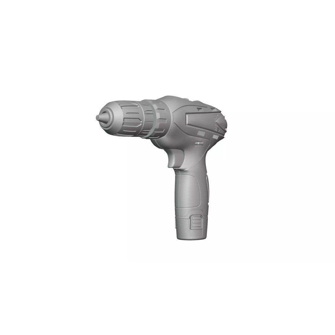 12V Electric Drill 3D Model – PBR Textured Game Asset, FBX - View 18