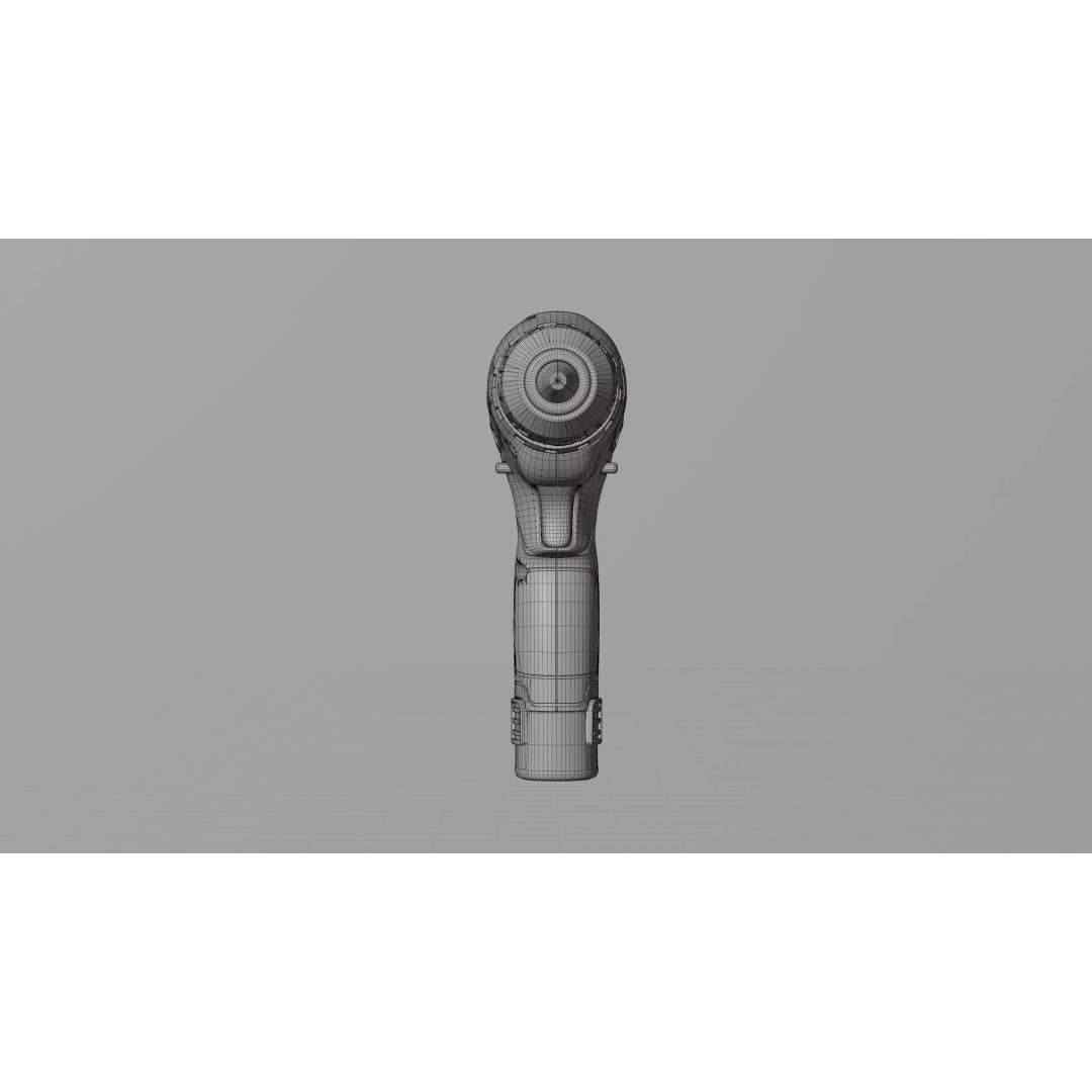 12V Electric Drill 3D Model – PBR Textured Game Asset, FBX - View 33