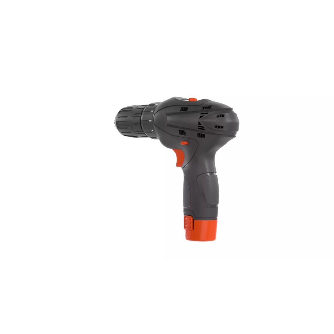 12V Electric Drill 3D Model – PBR Textured Game Asset, FBX - View 4