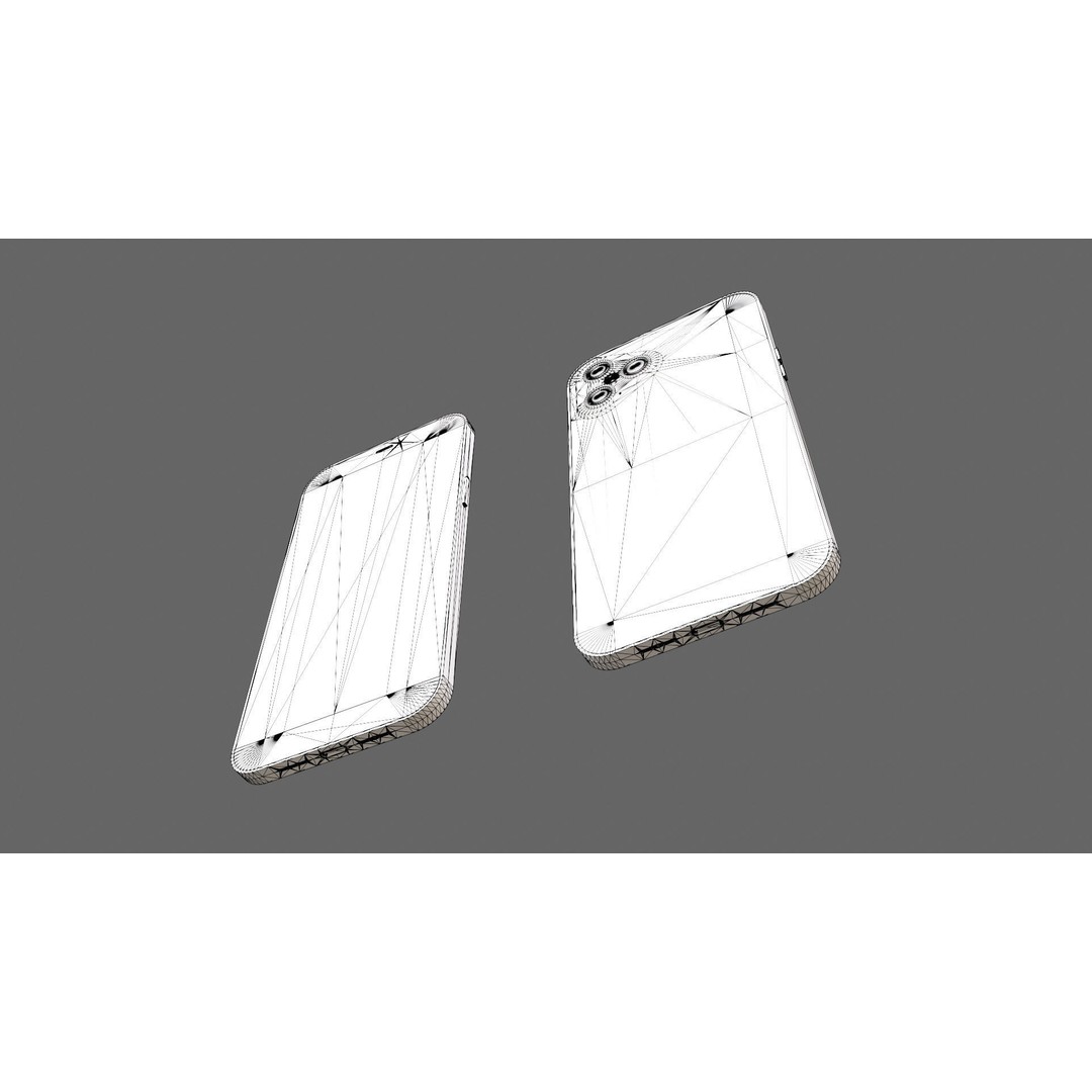 Apple iPhone 12 Pro 3D Model – Low Poly PBR Asset for Games, FBX - View 16
