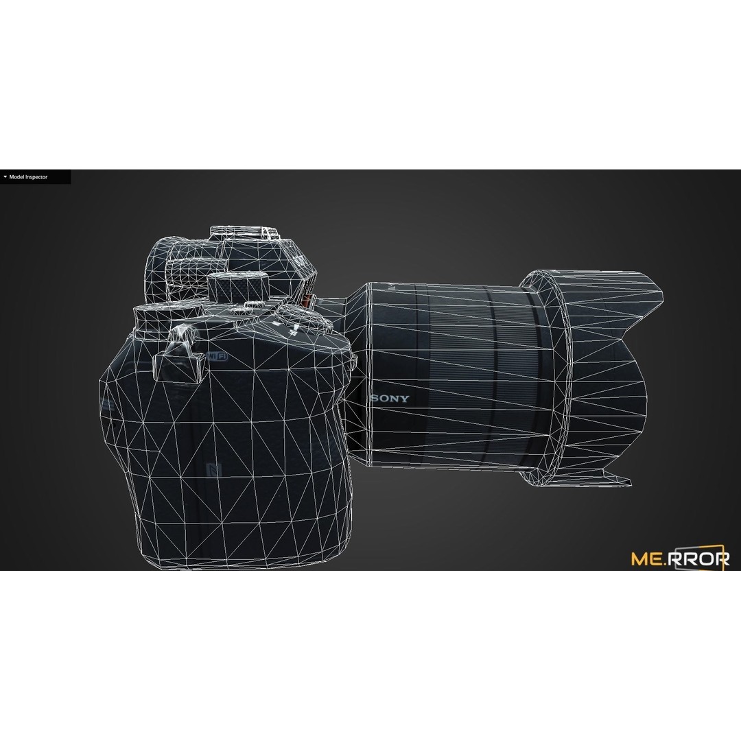 Game Ready DSLR Camera 3D Model – Low Poly PBR Asset, FBX & OBJ - View 11