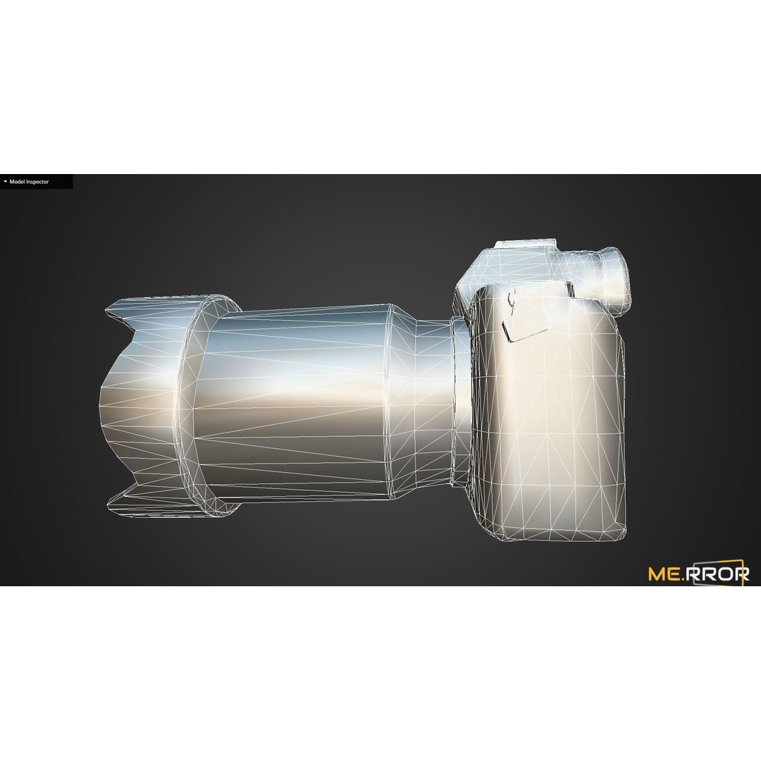 Game Ready DSLR Camera 3D Model – Low Poly PBR Asset, FBX & OBJ - View 13