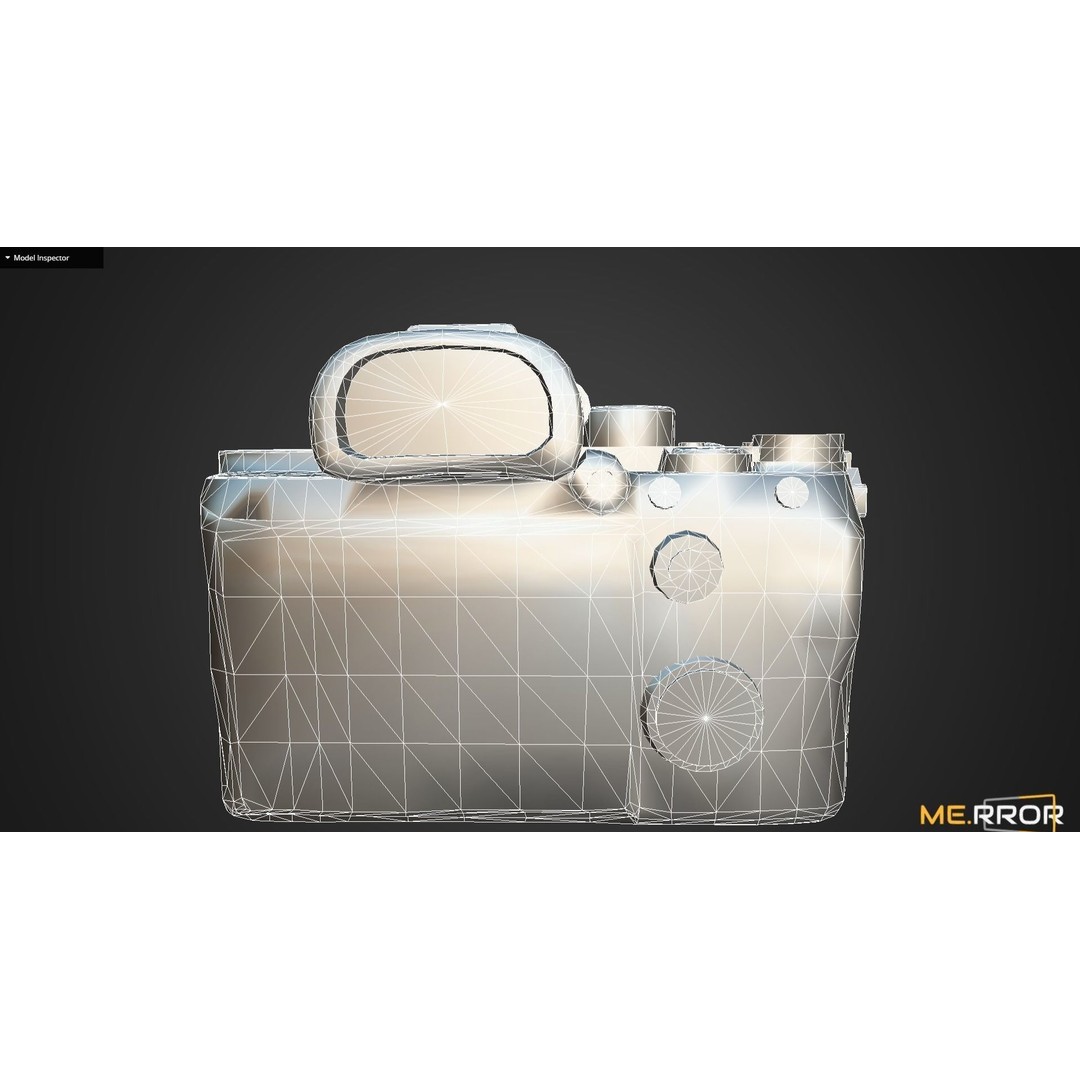 Game Ready DSLR Camera 3D Model – Low Poly PBR Asset, FBX & OBJ - View 14