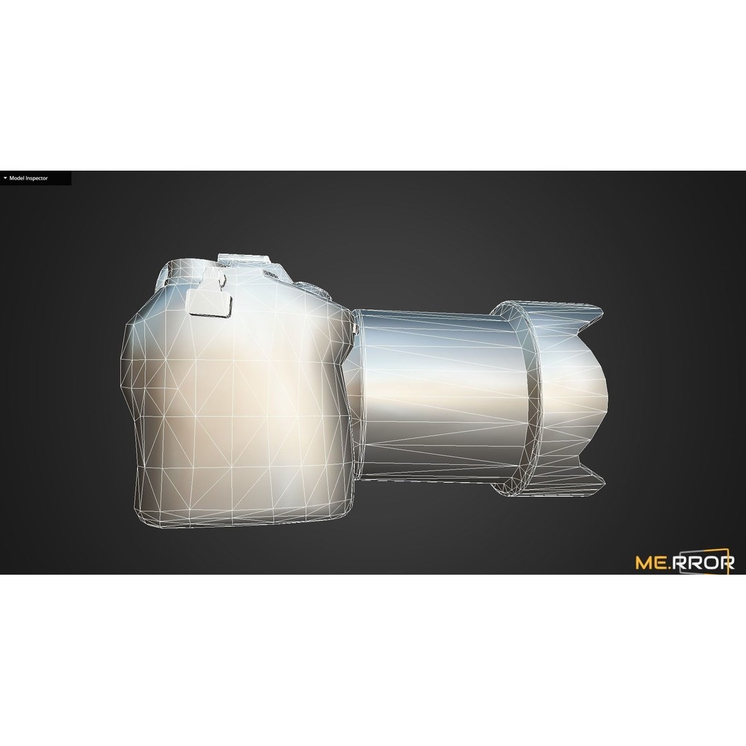 Game Ready DSLR Camera 3D Model – Low Poly PBR Asset, FBX & OBJ - View 15