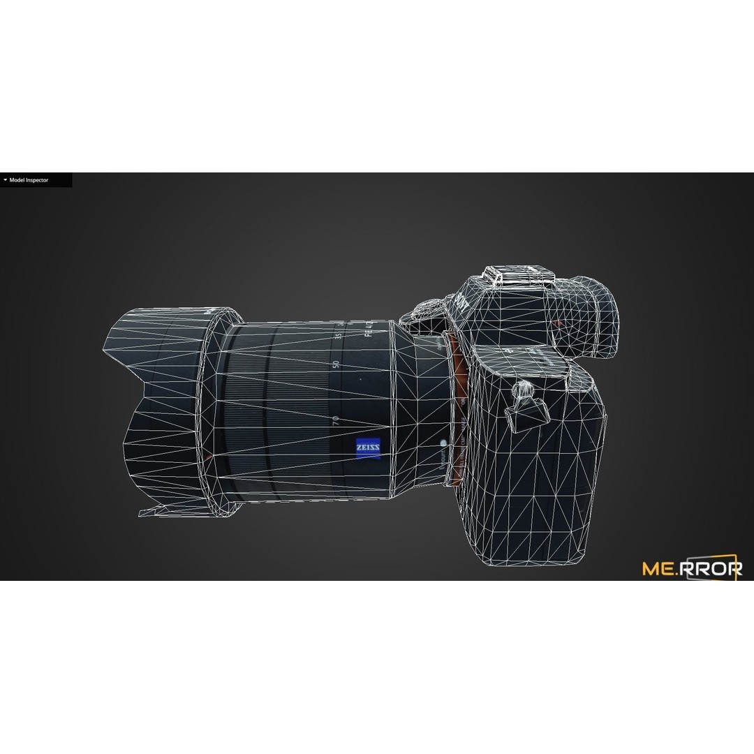 Game Ready DSLR Camera 3D Model – Low Poly PBR Asset, FBX & OBJ - View 9