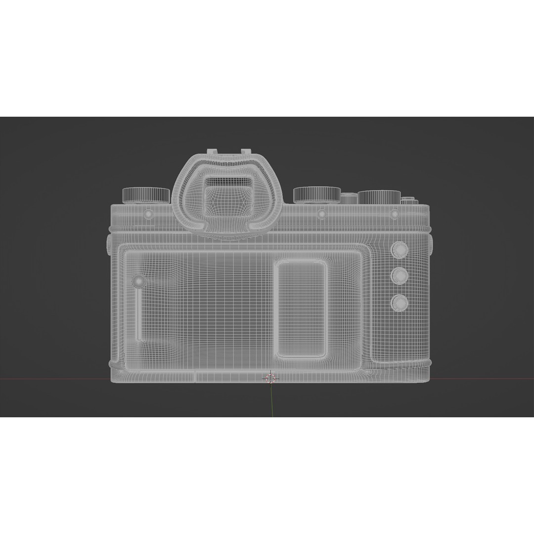 Leatherette DSLR Camera 3D Model – PBR Asset with High Detail, FBX - View 14