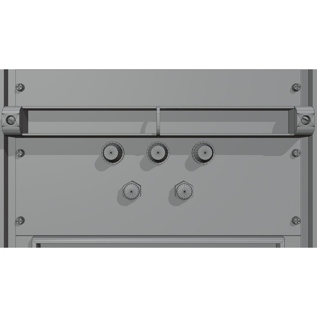 Server Rack 3D Model – Low Poly PBR Asset, FBX, OBJ, Blender - View 10