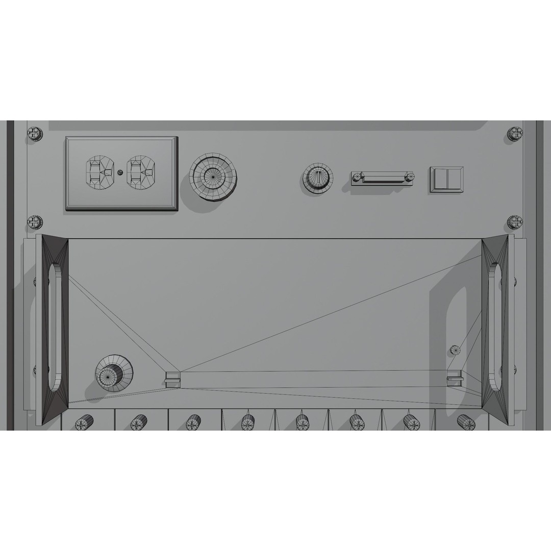 Server Rack 3D Model – Low Poly PBR Asset, FBX, OBJ, Blender - View 14