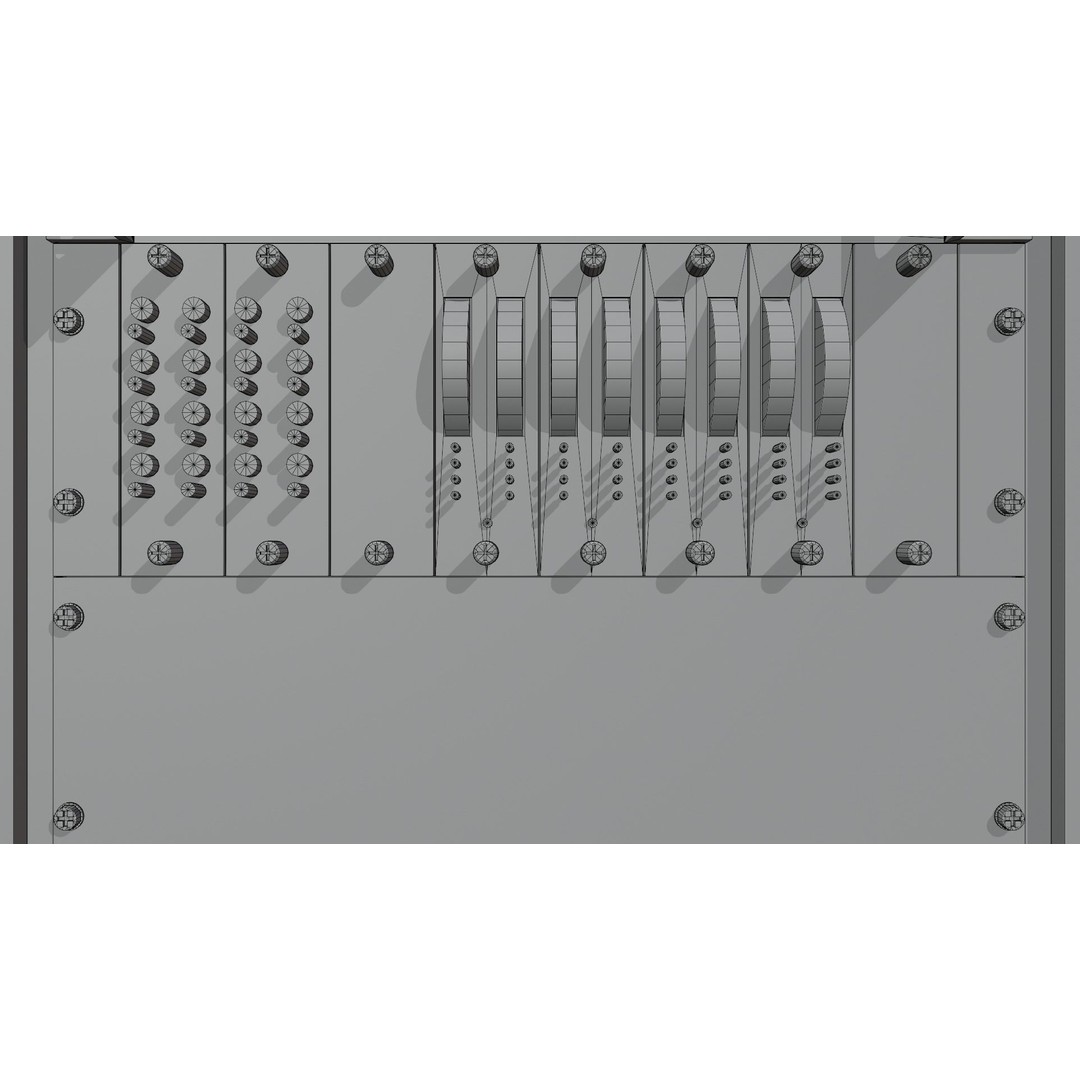 Server Rack 3D Model – Low Poly PBR Asset, FBX, OBJ, Blender - View 16