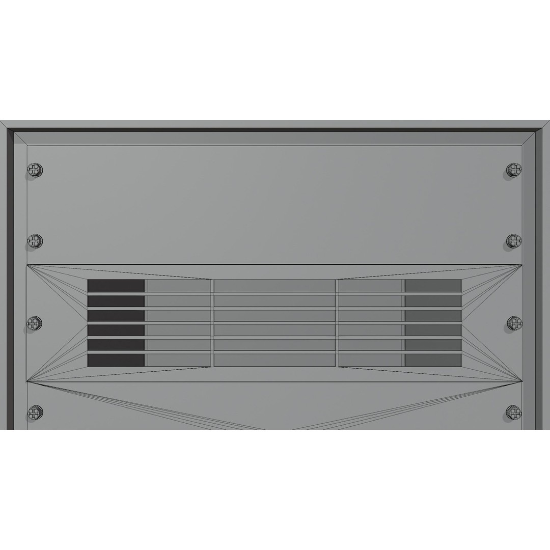 Server Rack 3D Model – Low Poly PBR Asset, FBX, OBJ, Blender - View 4