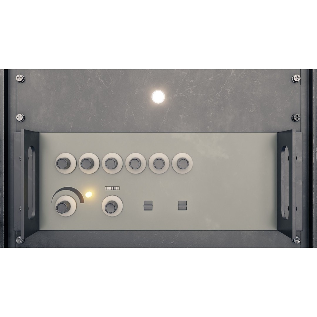 Server Rack 3D Model – Low Poly PBR Asset, FBX, OBJ, Blender - View 5