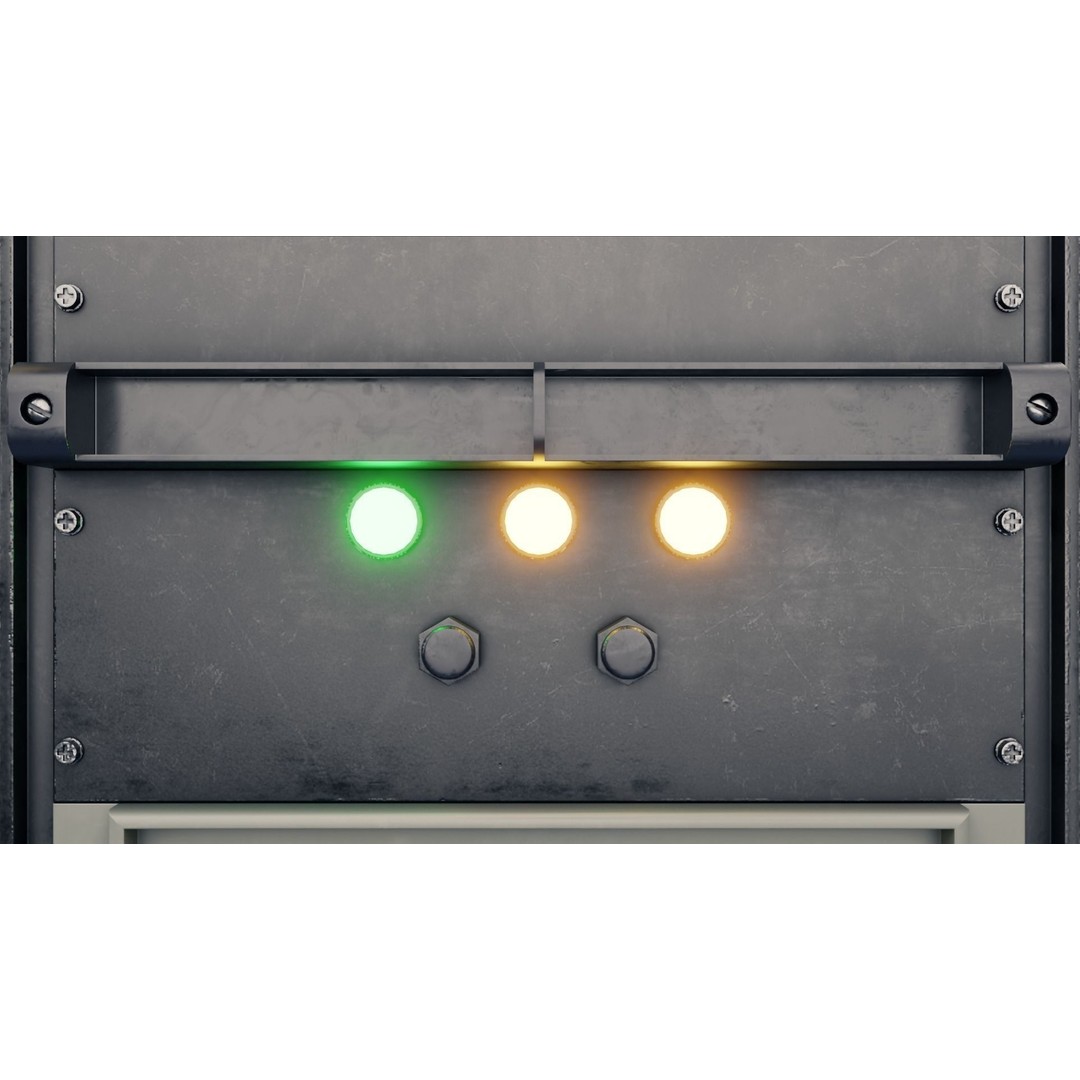 Server Rack 3D Model – Low Poly PBR Asset, FBX, OBJ, Blender - View 9