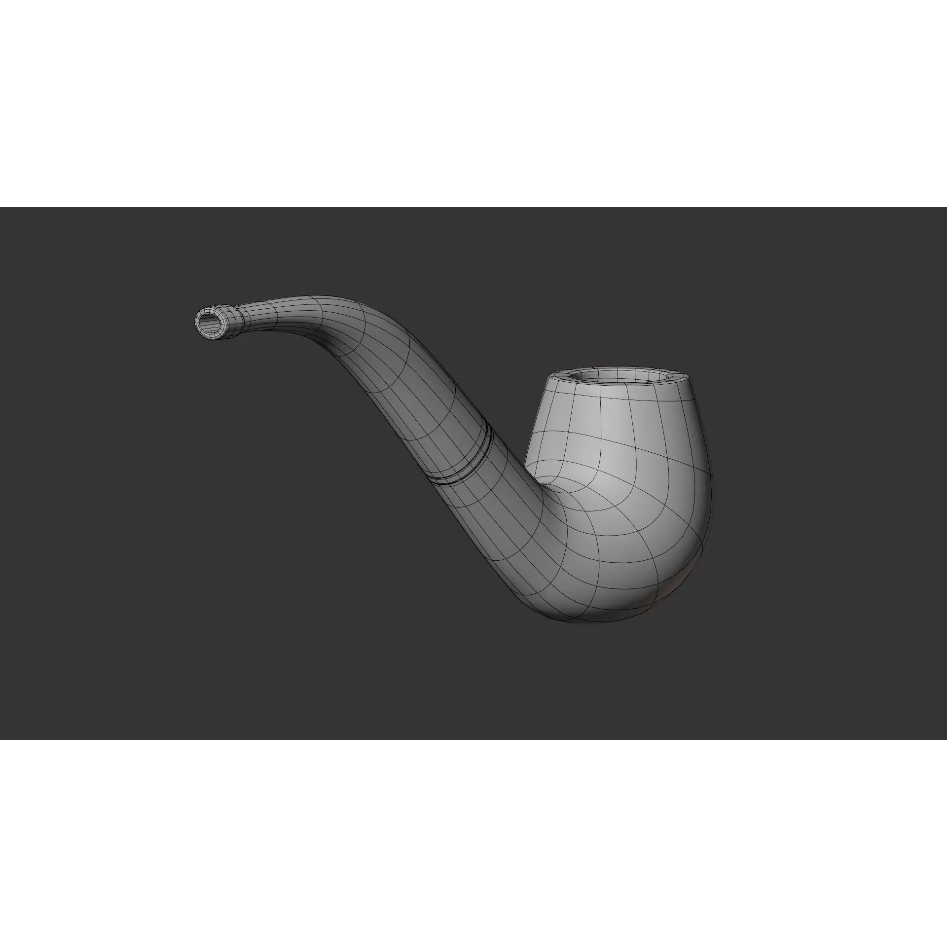 Vintage Tobacco Pipe - Low-Poly Game-Ready 3D Model - View 11