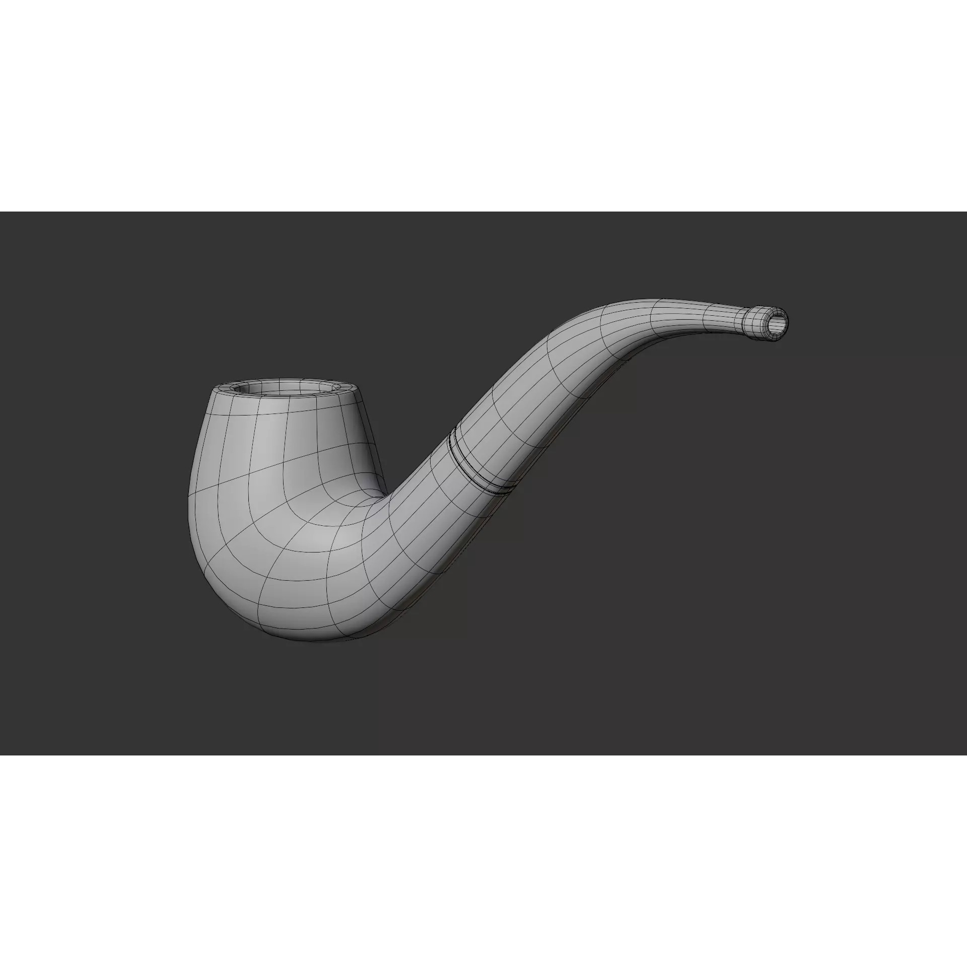 Vintage Tobacco Pipe - Low-Poly Game-Ready 3D Model - View 12