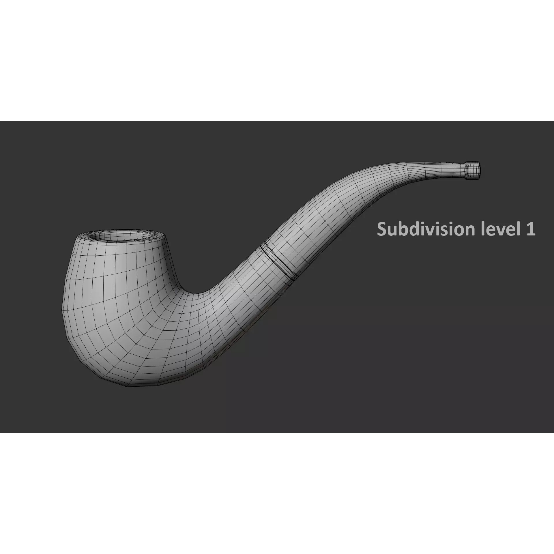 Vintage Tobacco Pipe - Low-Poly Game-Ready 3D Model - View 16