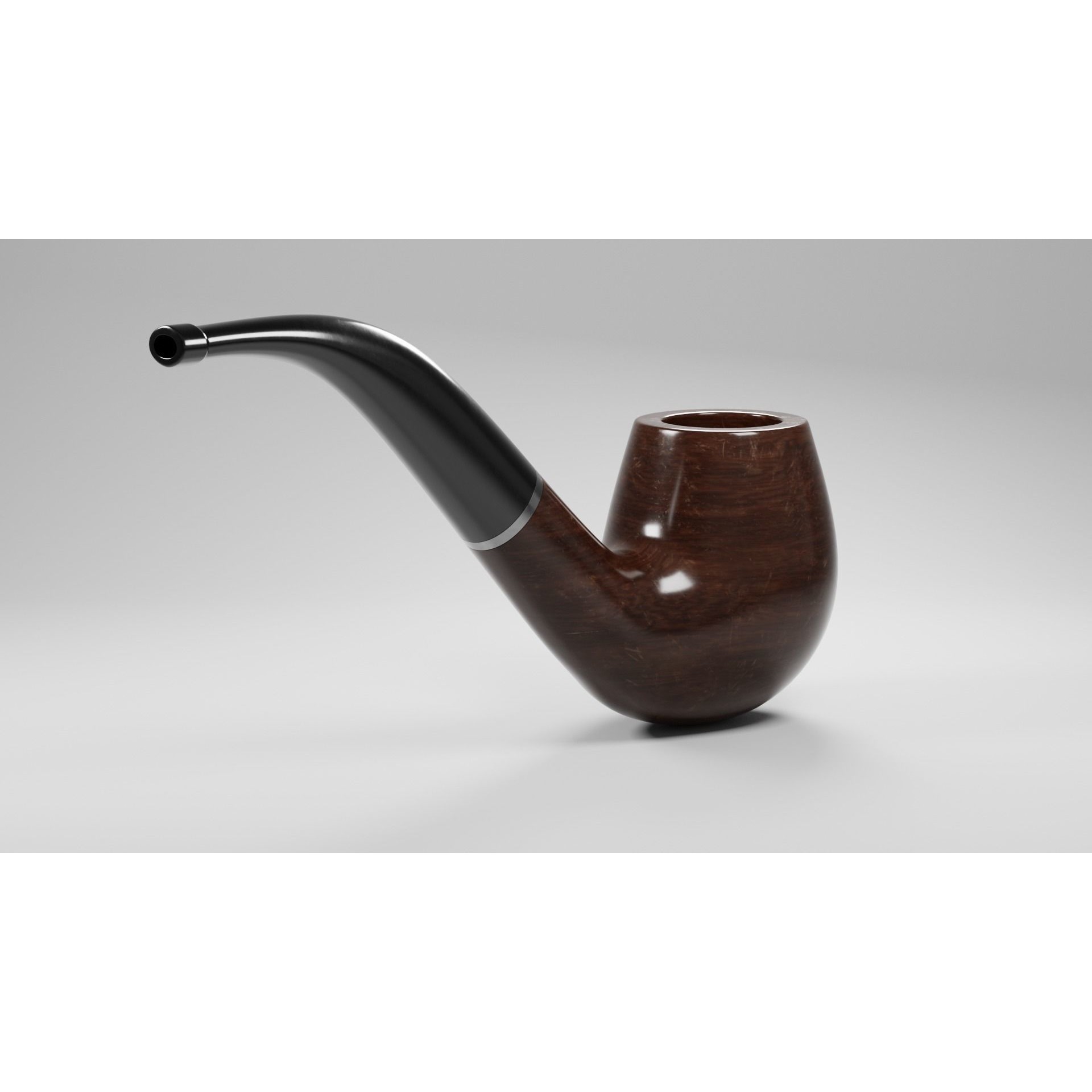Vintage Tobacco Pipe - Low-Poly Game-Ready 3D Model - View 6