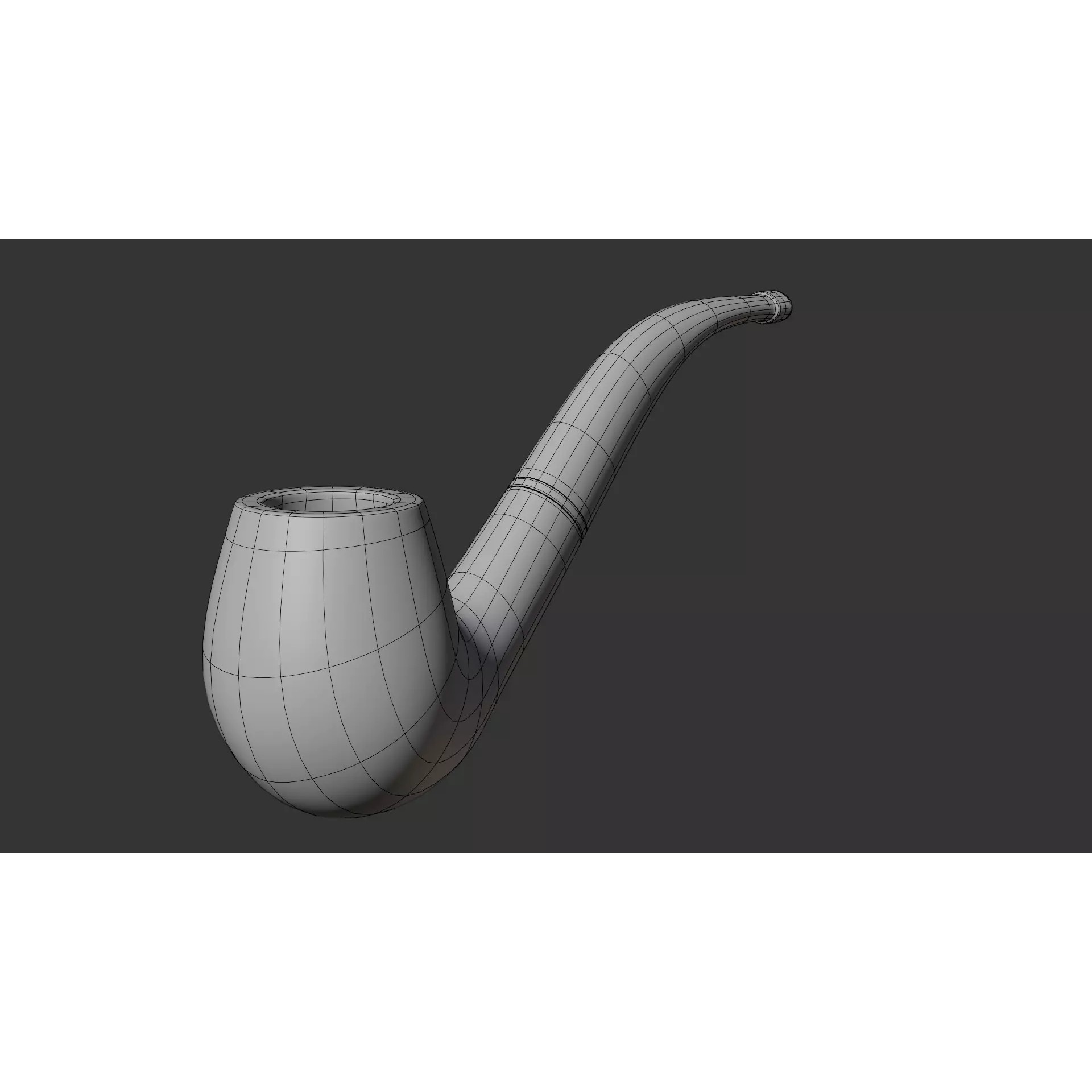 Vintage Tobacco Pipe - Low-Poly Game-Ready 3D Model - View 9