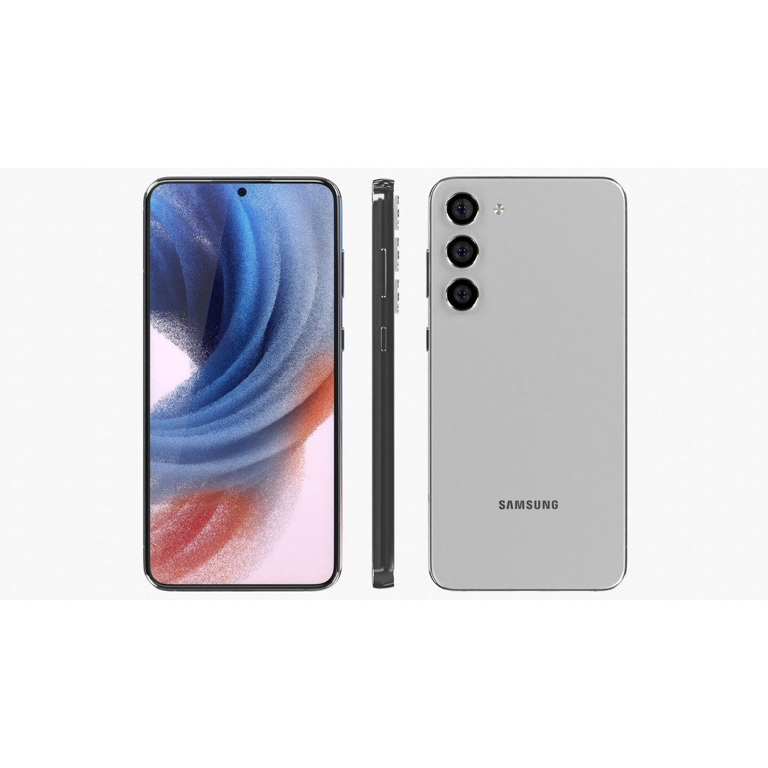 Samsung Galaxy S23 Plus 3D Model – Low Poly Game Asset, FBX, Blender - View 4