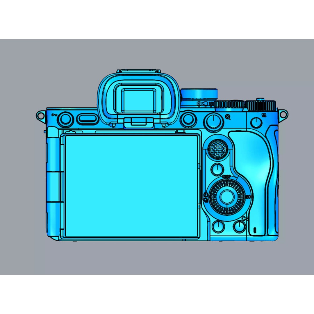 Sony Alpha 7 V 3D Model – High-Quality Camera & Lens Asset, FBX - View 24