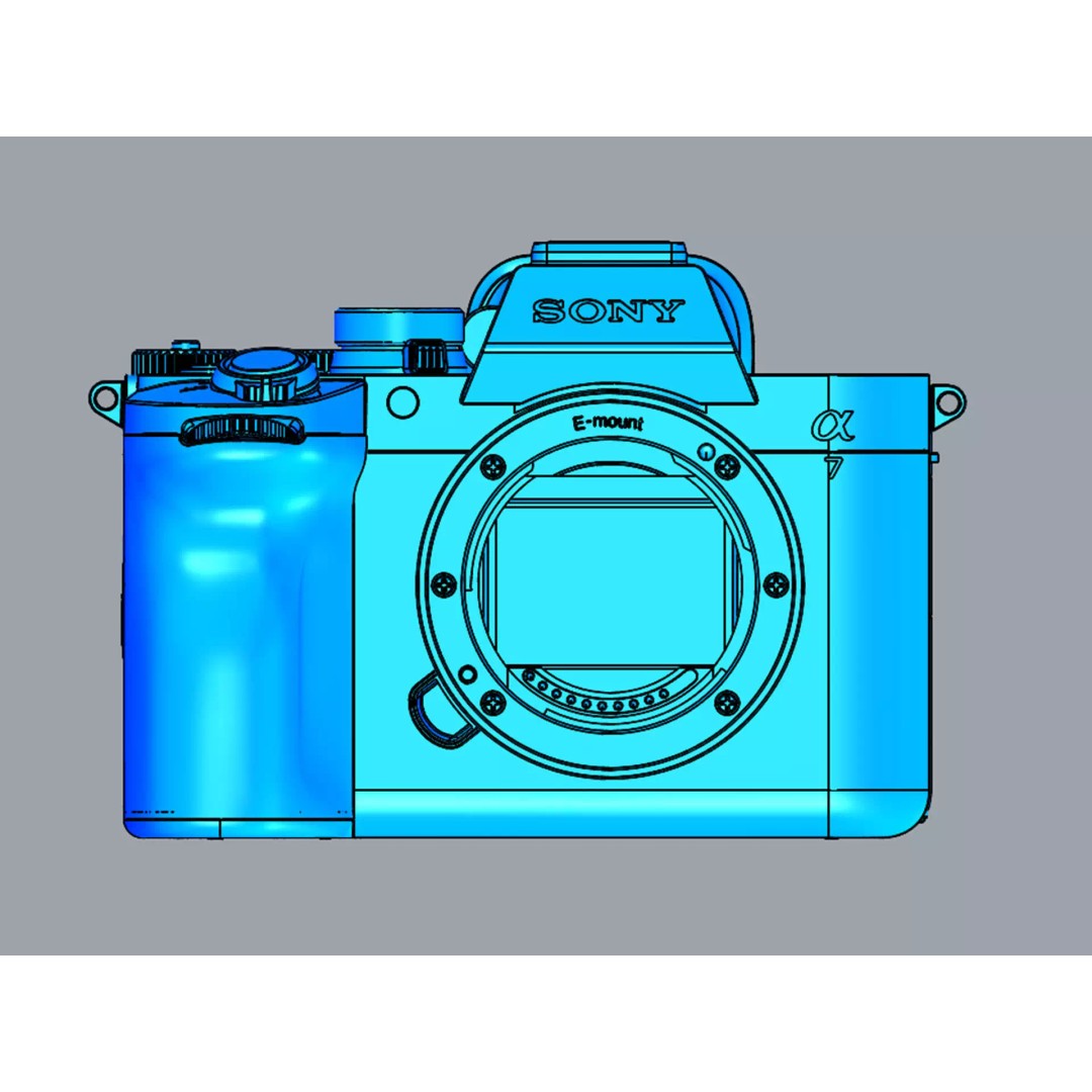 Sony Alpha 7 V 3D Model – High-Quality Camera & Lens Asset, FBX - View 25