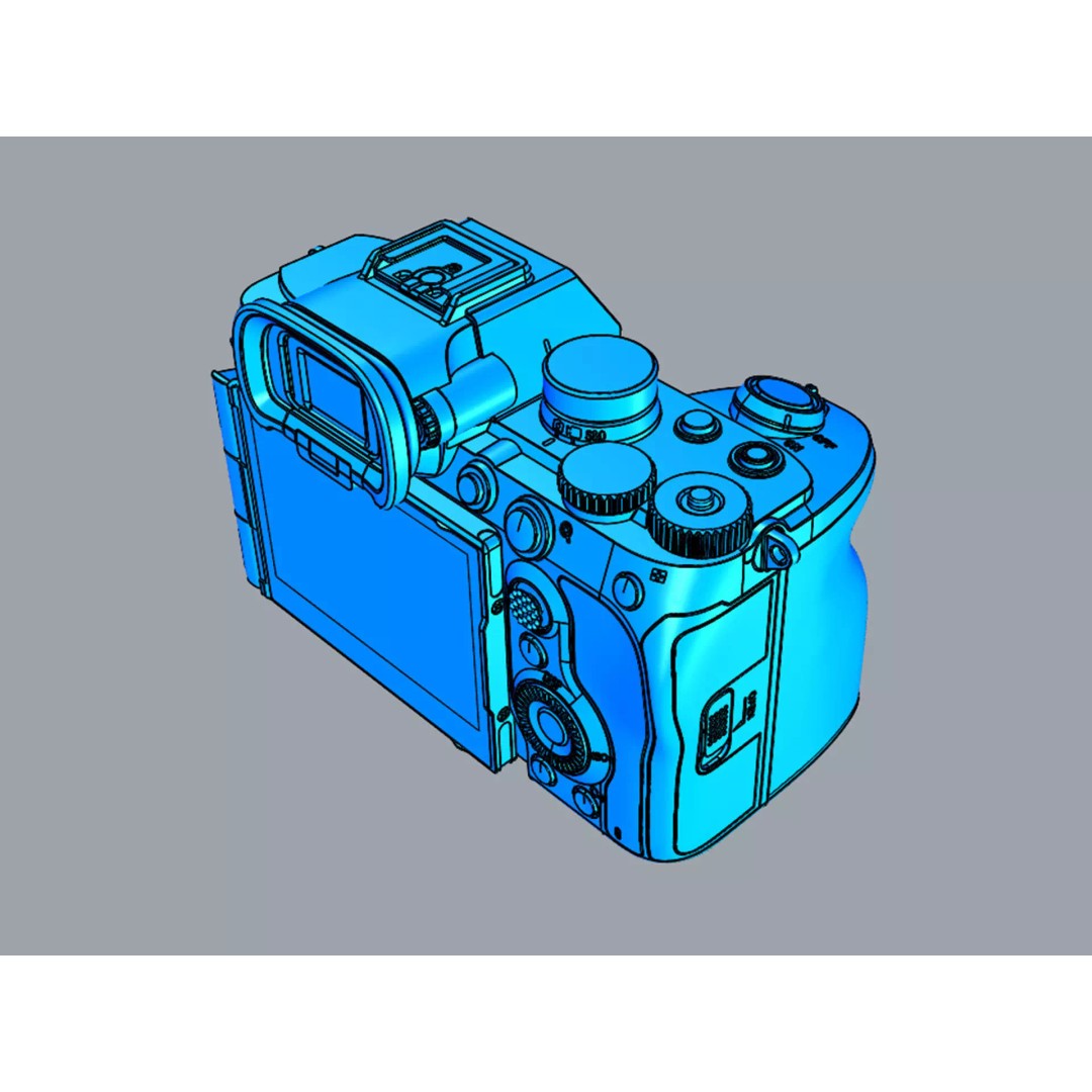 Sony Alpha 7 V 3D Model – High-Quality Camera & Lens Asset, FBX - View 27