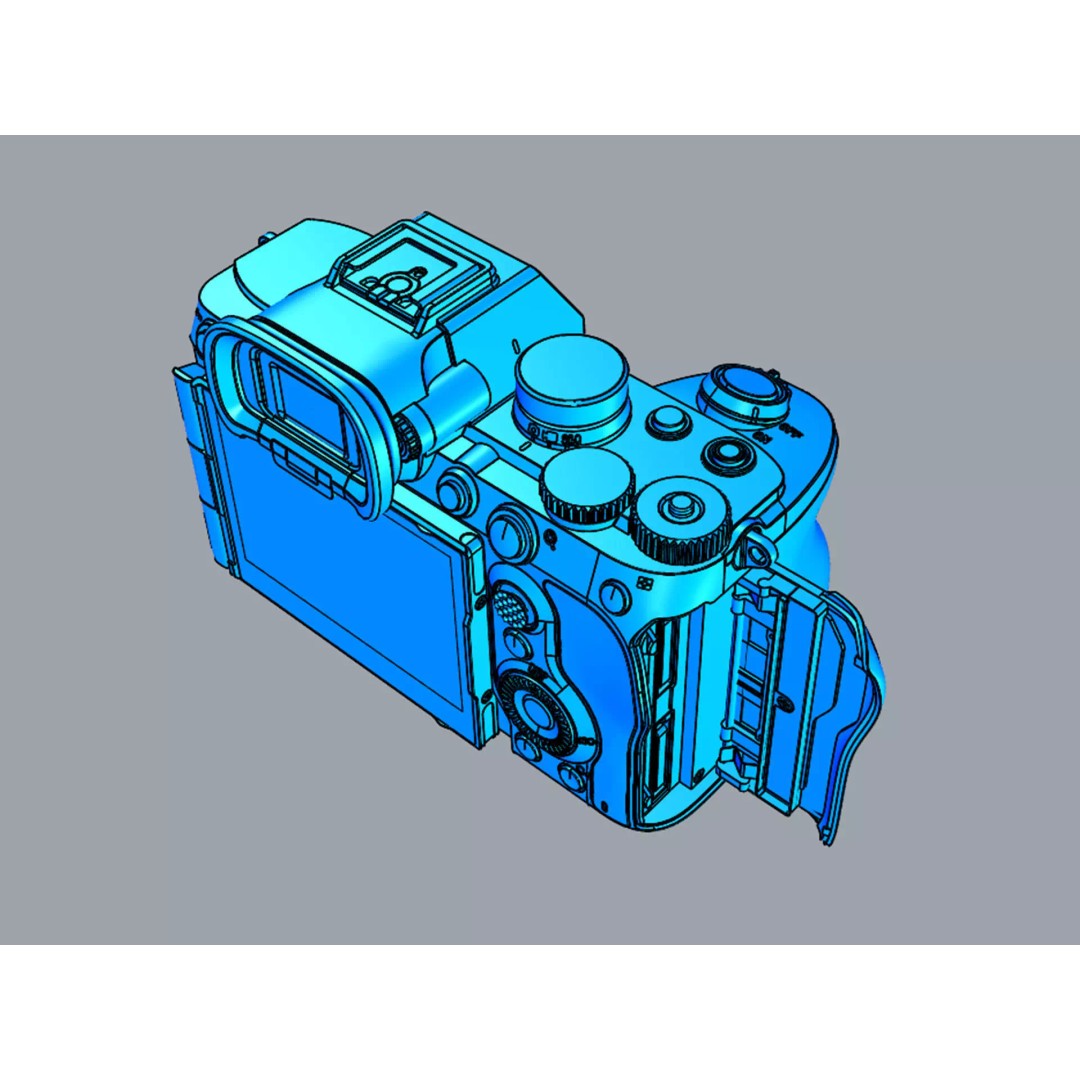 Sony Alpha 7 V 3D Model – High-Quality Camera & Lens Asset, FBX - View 33