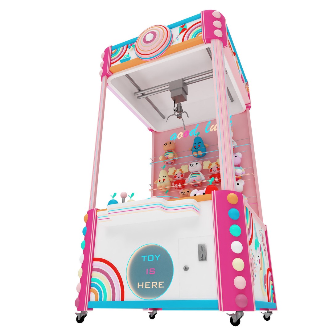 Claw Crane Arcade Game Machine 3D Model – Game-Ready, FBX, OBJ Formats - View 9