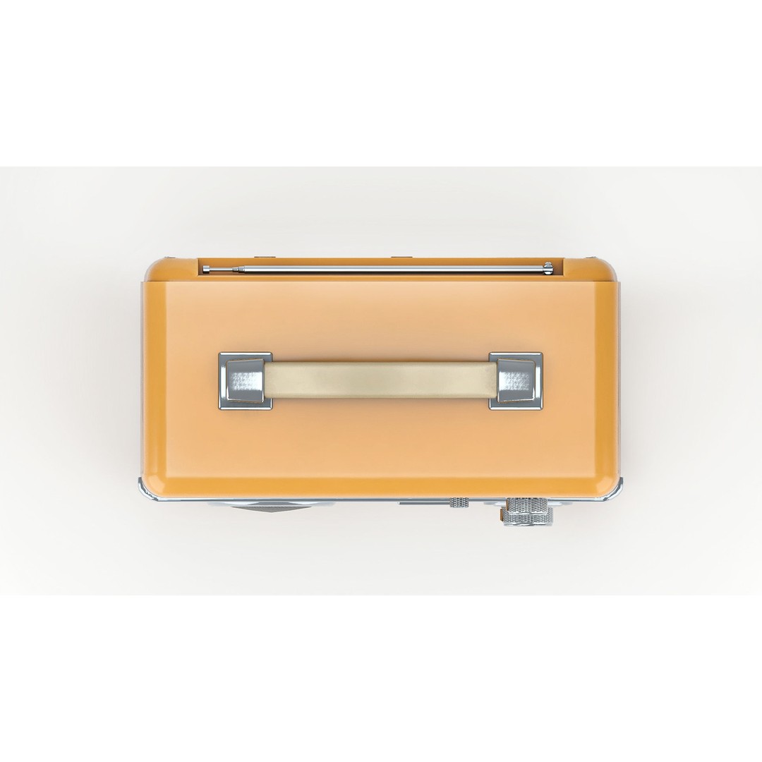 Retro Portable Radio 3D Model – Low Poly PBR Game Asset, FBX - View 10