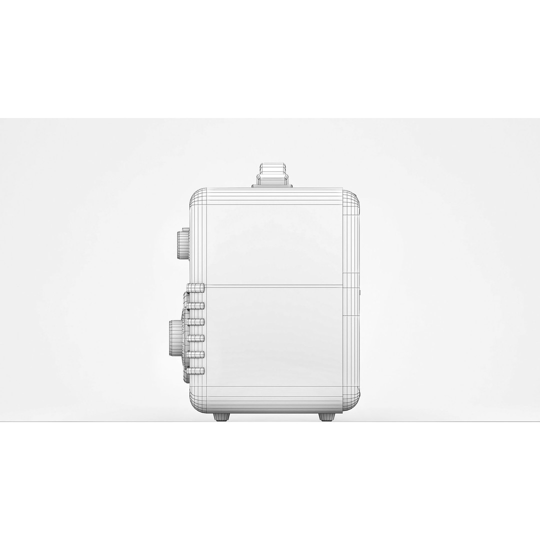Retro Portable Radio 3D Model – Low Poly PBR Game Asset, FBX - View 7