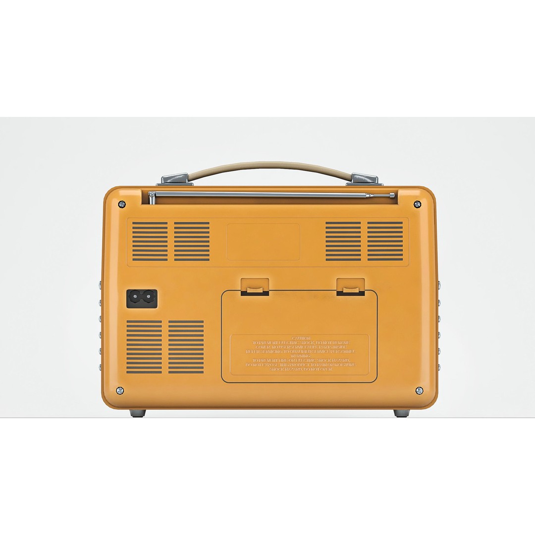 Retro Portable Radio 3D Model – Low Poly PBR Game Asset, FBX - View 8