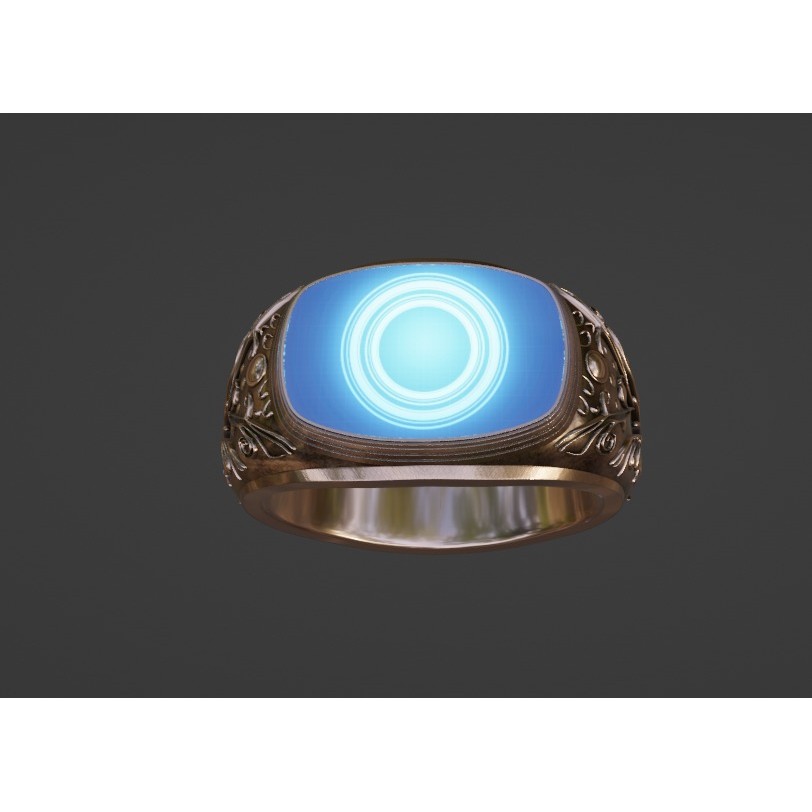 Smart Ring 3D Model – Elegant Rose Gold Design with PBR Textures - View 4
