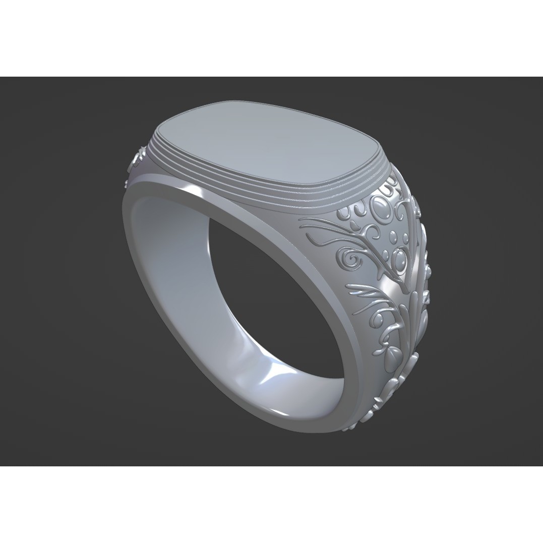Smart Ring 3D Model – Elegant Rose Gold Design with PBR Textures - View 8