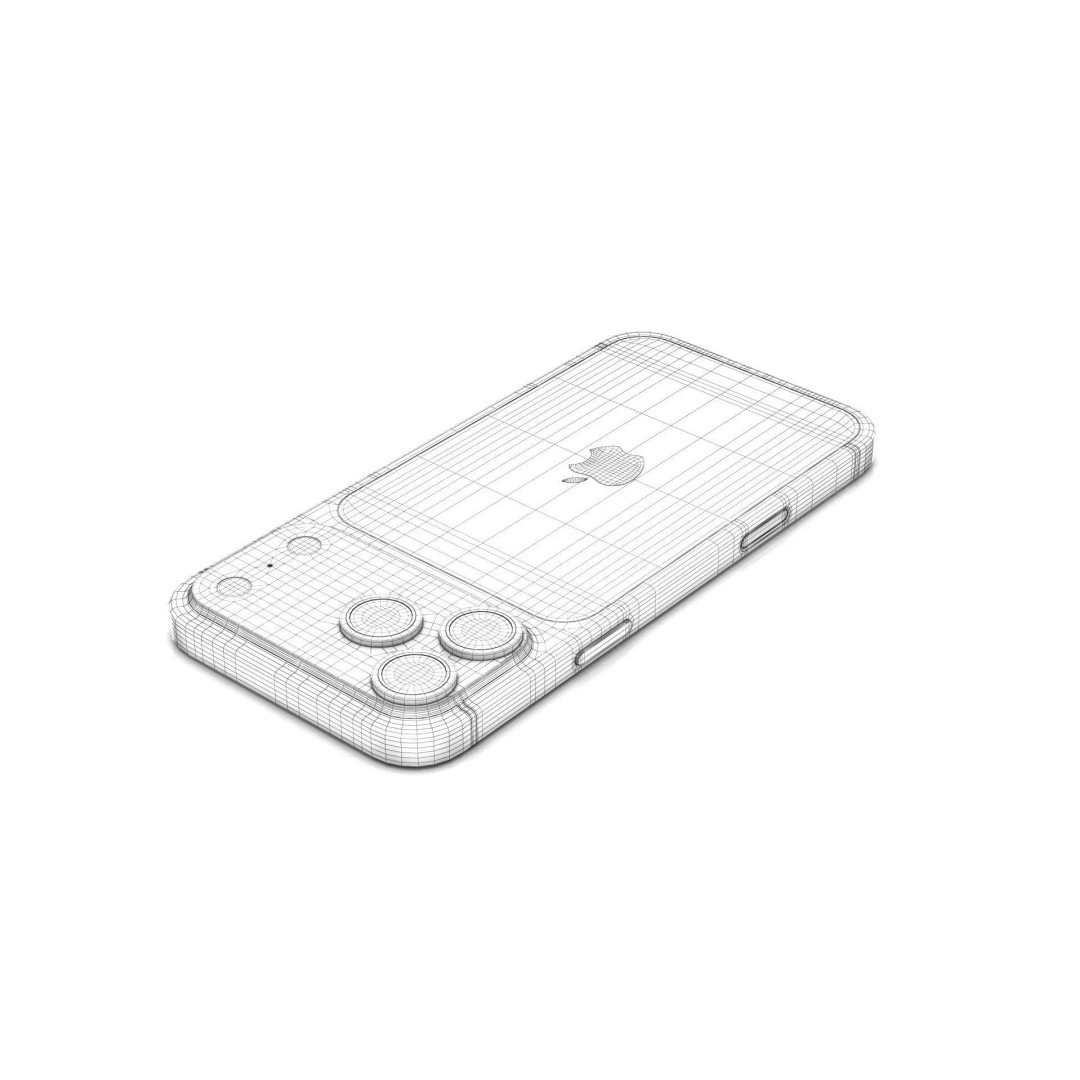 Apple iPhone 17 Pro Max 3D Model – Low Poly Game Asset, FBX, OBJ - View 22