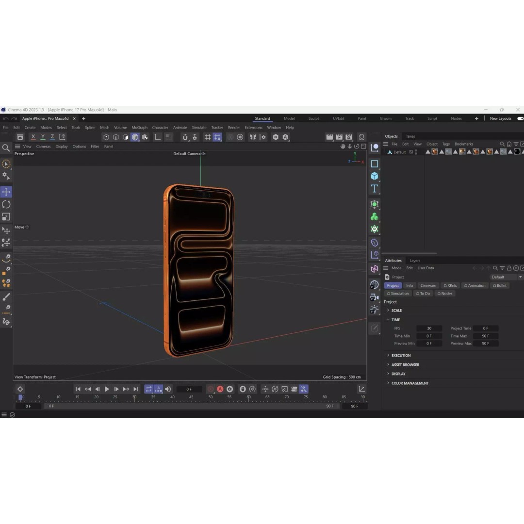Apple iPhone 17 Pro Max 3D Model – Low Poly Game Asset, FBX, OBJ - View 30